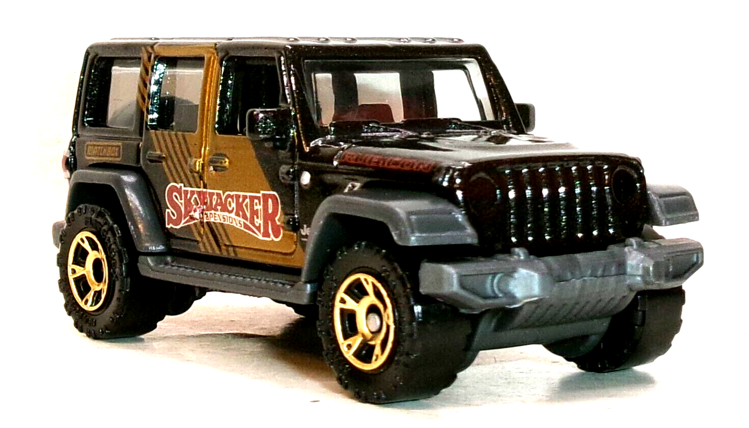 LOOSE 2021 MATCHBOX 1:64 BLACK SKYJACKER 2018 JEEP WRANGLER
