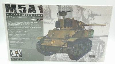 AFV Club M5A1 Stuart Tank Model Kit AF35105 - Early Type - 1/35 Scale - NEW