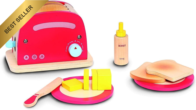 61-8100 Kids Wooden Toaster Playset