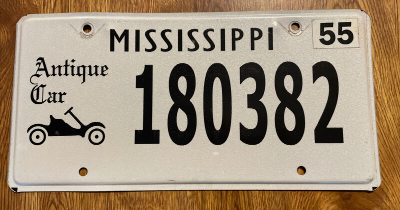 Mississippi License Plate 55 Antique Car Automobile Metal Vehicle Tag #180382