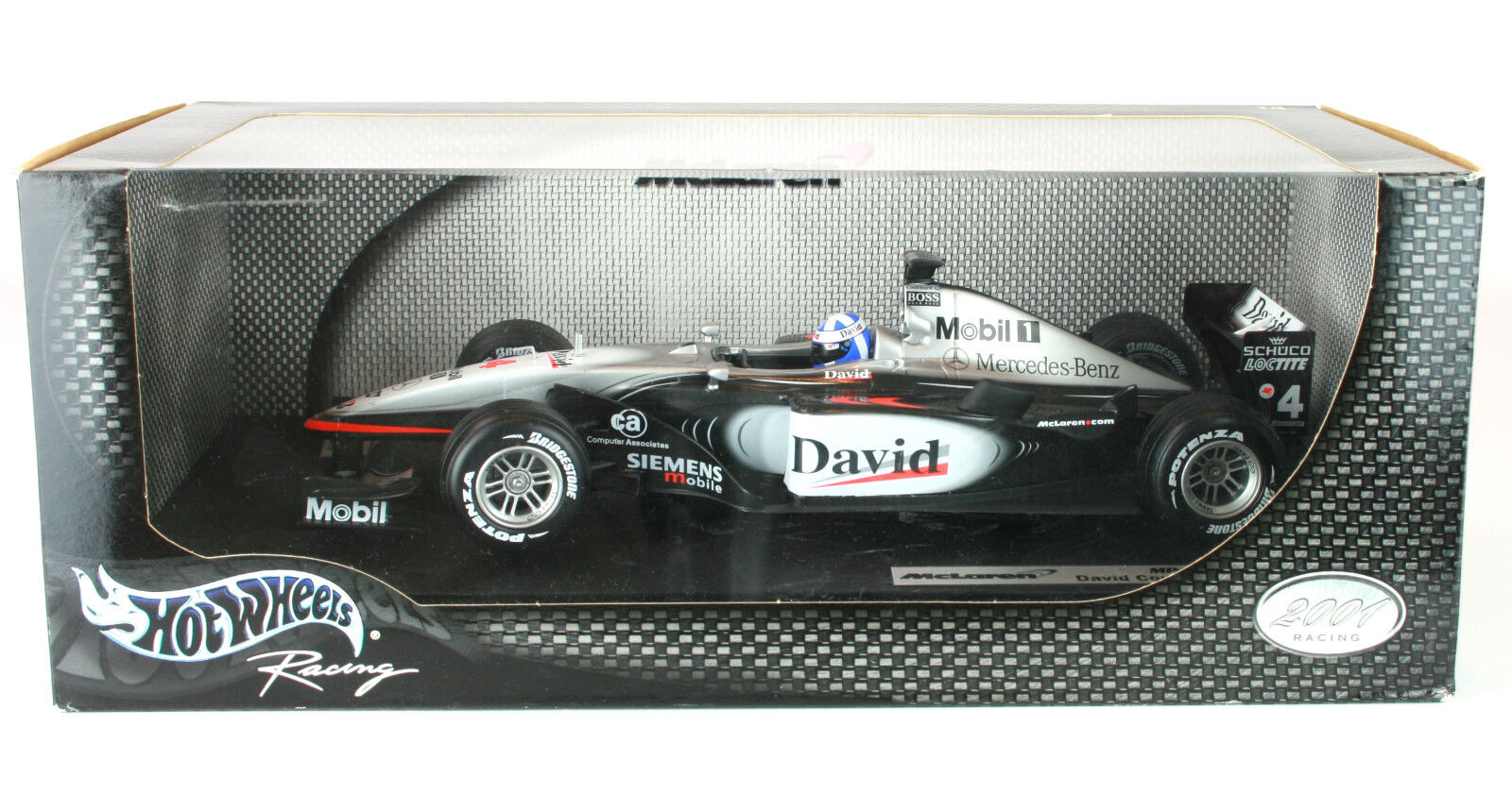 Mclaren MP4-16 F1 2001 David Coulthard Hot Wheels 1/18th Mclaren MP4-16 F1 2001 David Coulthard Hot Wheels 1/18th
