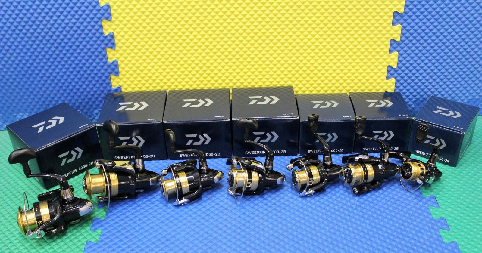 SHIMANO nexave + Daiwa sweepfire bl ×2 Daiwa Sweepfire 2B Front Drag Spinning Reel In Dark Blue Box