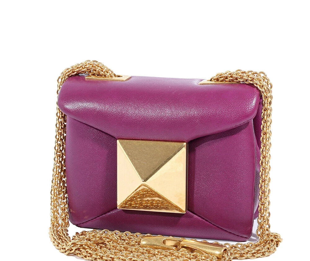 Valentino Garavani One Stud Leather Chain 2Way Crossbody Bag Valentino Garavani One Stud Leather Chain 2Way Crossbody Bag