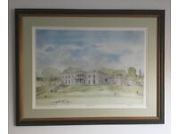 ABERLOUR HOUSE - Framed Limited Edition 124/500 Water Colour