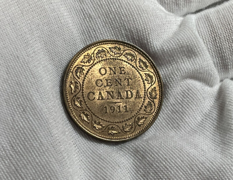 1911 Canada One Large Cent World Coin Excellent UNC to BU