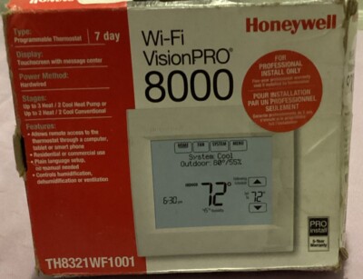 Good Condition! Honeywell VisionPRO Wi-Fi Digital Thermostat (TH8321WF1001). RA