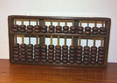 Chinese Rosewood Vintage Wooden Abacus  91 Beads