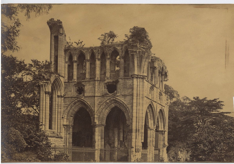 Royaume-Uni, Dryburgh, Ruins Vintage Albumen Print Tirage AlbuminÃ©  13x20 