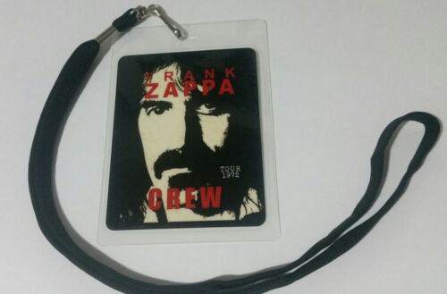 Frank Zappa 1978  BACKSTAGE PASS 2-Sided with signature! commemorative look!