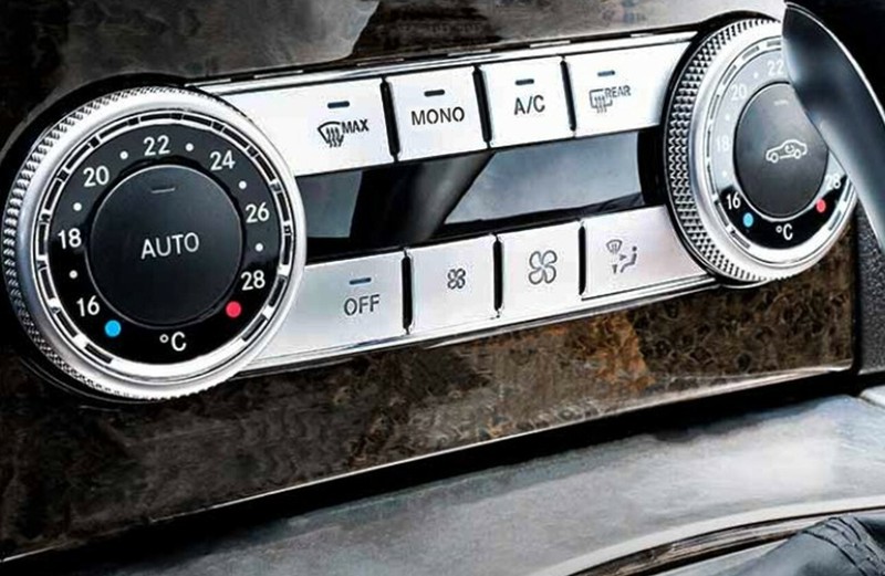 8pcs Climate Fan AC Control Button Cover Silver Fits 09-12 X204 GLK350 GLK300 #B