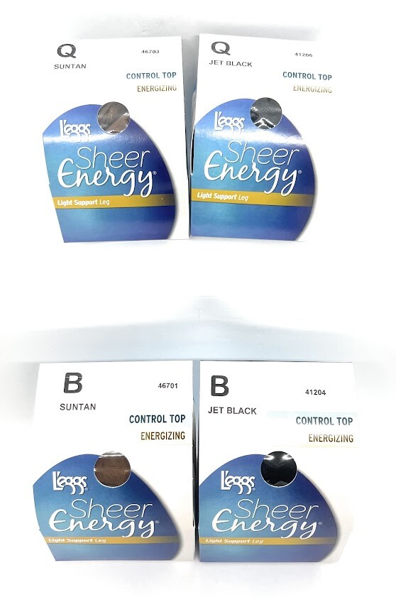 L'eggs Sheer Energy Control Top Medium Support Leg Pantyhose ~ Choose Your