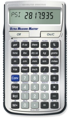Calculated Industries 8025 U. S. Standard To Metric Conversion Calculator