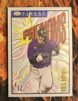 2023 Topps Finest Flashbacks Phenoms Kris Bryant #138 Uncommon Rockies