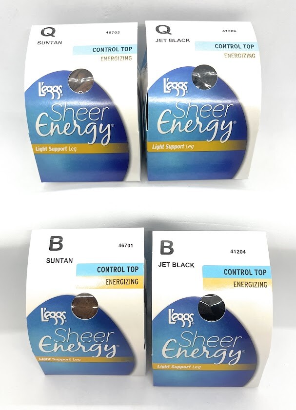 (1) L'eggs Sheer Energy Control Top Energizing Pantyhose ~ Choose Color & Size