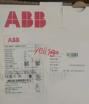 1PC New ABB PSE60-600-70 1SFA897106R7000 Soft Starter Expedited Shipping