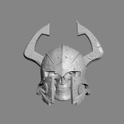 Skeleton Warrior v9 custom head for Mythic Legions & other action figures
