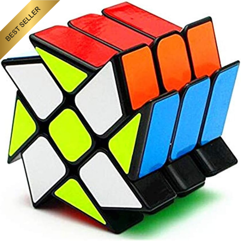 YJ Windmill Magic Cube 3X3 Black YJ Wheel Fenghuolun 3X3X3 Speed Cube Puzzle