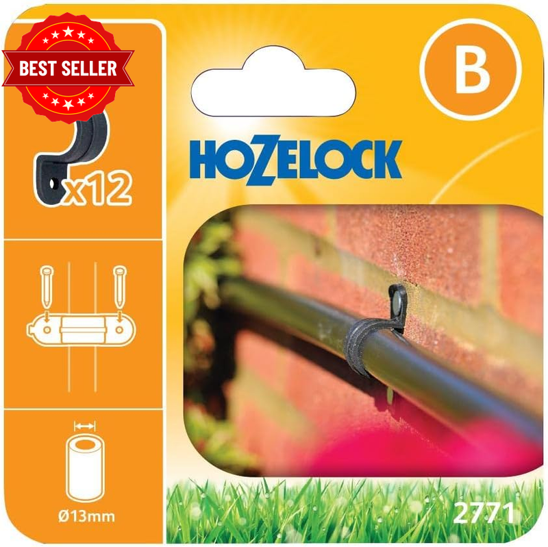 Wall Clip Clamps Set of 24, 13 Mm