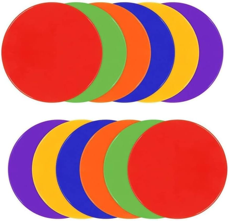 , Non Slip Rubber Agility Markers Flat Field Cones