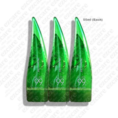 [Holika Holika] Pack of 3  Aloe 99% Soothing Gel 55ml / Mini Size / Soothing Gel