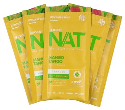 Pruvit Mango Tango OS NAT Ketones Charged Sample 5 Pack - NEW Seasonal Release!