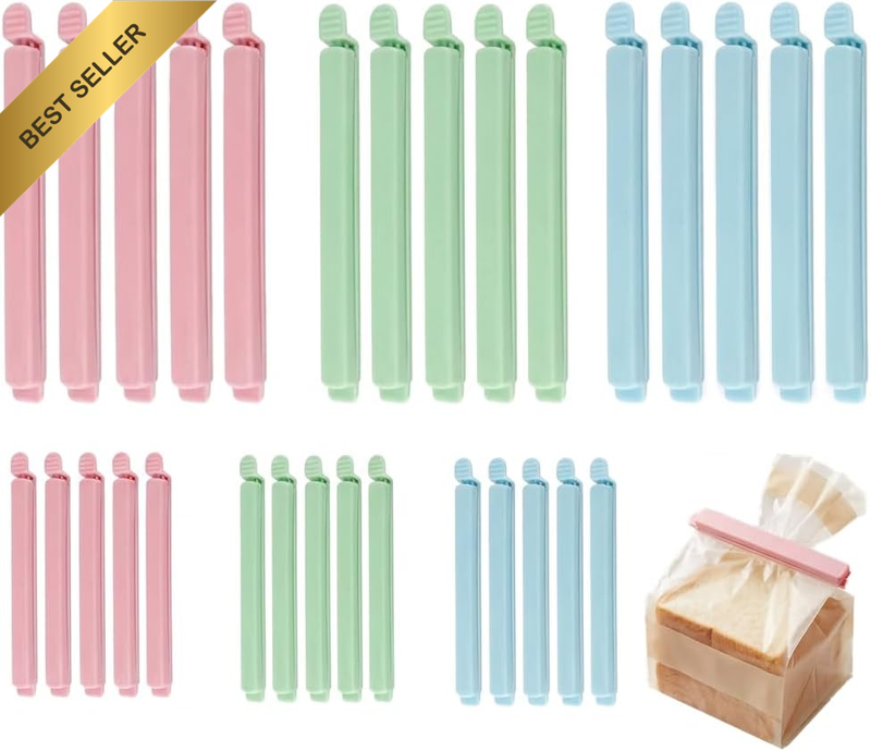 30Pcs Food Sealing Clips Set, Reusable Bag Clips for Food Storage and Packages,