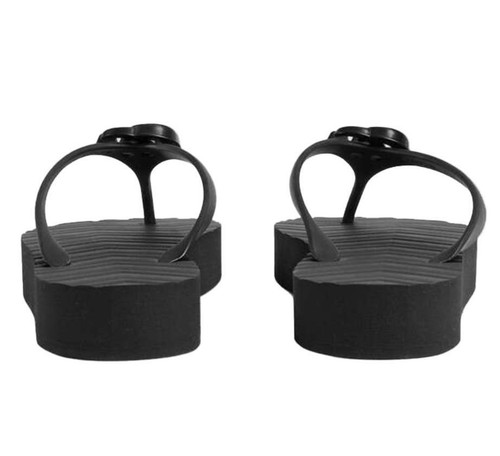 Pre-owned Gucci V Flip Flops Beach Outdoor Summer Black Women's Slippers