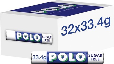 Polo Sugar Free Mints Tubes Fresh Breath Vegan No Sugar Sweet Breath 32 x 33.4 g