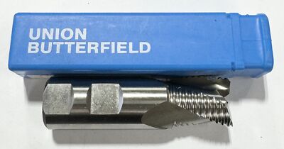 Union Butterfield 1'' Cobalt Roughing End Mill 3 Flute Stub Length