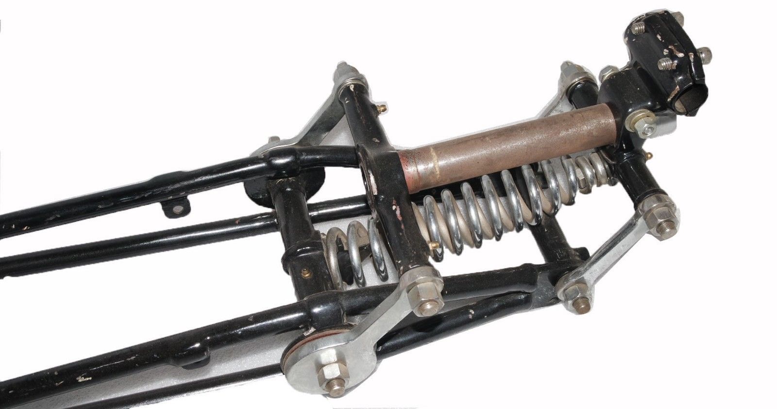 BSA 250cc C10 C11 B21 1938 Complete Springer Girder Fork Assey Black Chrome 