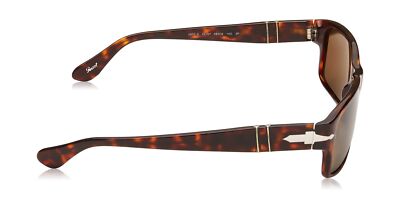 Pre-owned Persol Po2803s Rectangular Sunglasses Havana/crystal Brown Polarized