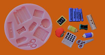 Back to School Teacher Student Graduation Silicone Mould