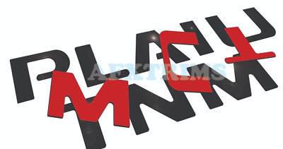BLACK RAISED TAILGATE LETTERS FOR  F-15 PLATINUM 2015 2016 2017 US MADE
