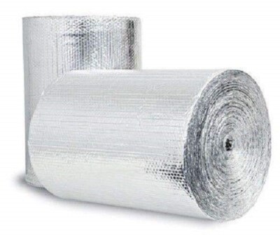 USEP Reflective Insulation Spiral Duct Wrap Foil, 12-In. x 100-Ft. (SEAMS)