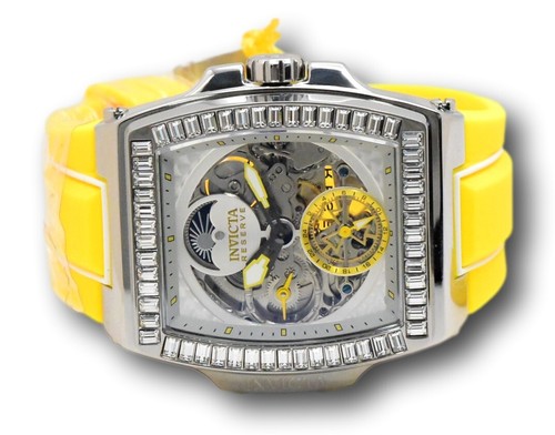 Pre-owned Invicta Reserve S1 Rally Diablo Men 51mm Dual Time Automatic Crystal Watch 43420