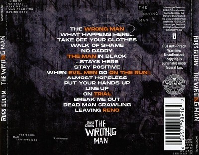 ROSS GOLAN WRONG MAN NEW CD