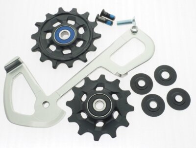 SRAM XX1 Eagle 12 Speed 10-50T Rear Derailleur Pulleys & Inner Cage Plate Gray