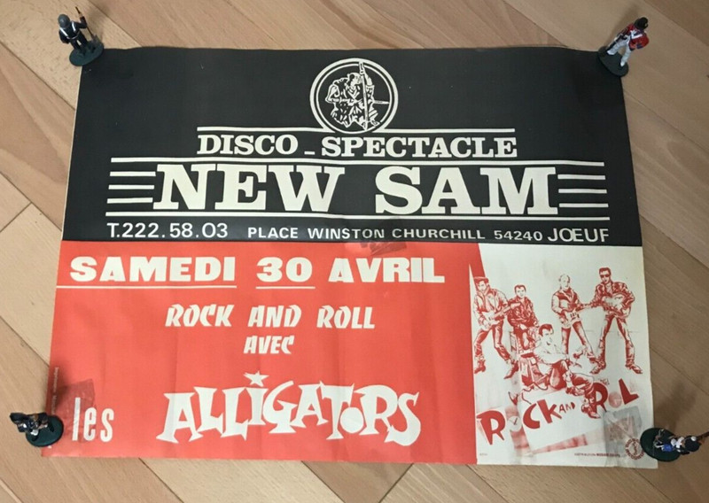 âºAffiche Concert Au New Sam De Joeuf - Les  Alligators  38x51cm