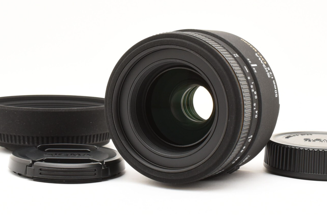 Sigma EX 50mm f/2.8 DG Macro Lens for Nikon [Exc+++] w/Hood