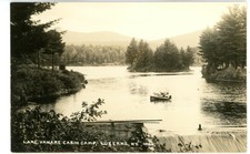Luzerne NY - LAKE VANARE CABIN CAMP - RPPC Postcard ...