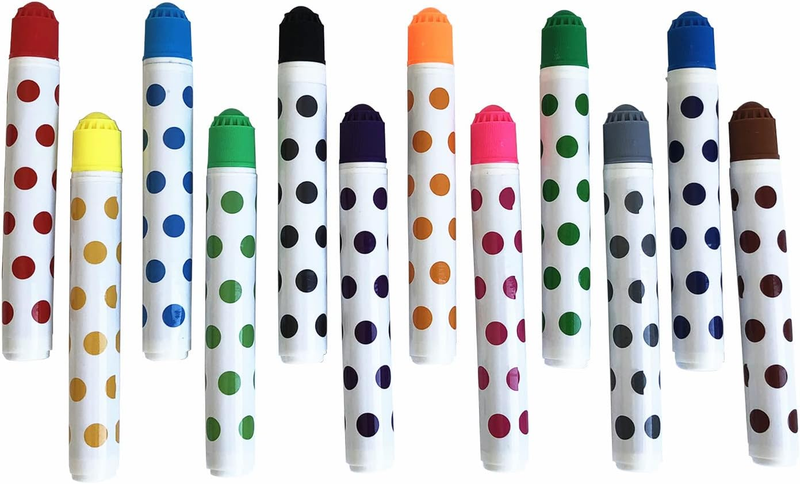 Yuanhe Bingo Daubers 12 Pack in Mixed Colors, Dot Art Markers,Bingo Markers