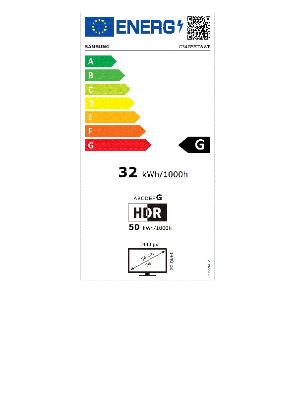 EEK:G auf einer Skala von A bis G ist das Rating G