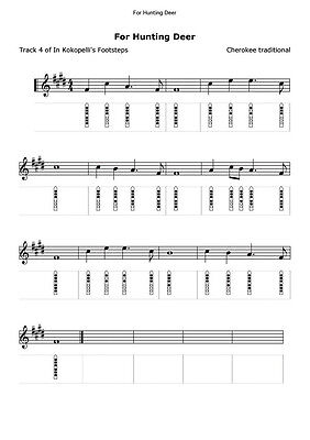 Six Hole Flute Finger Chart