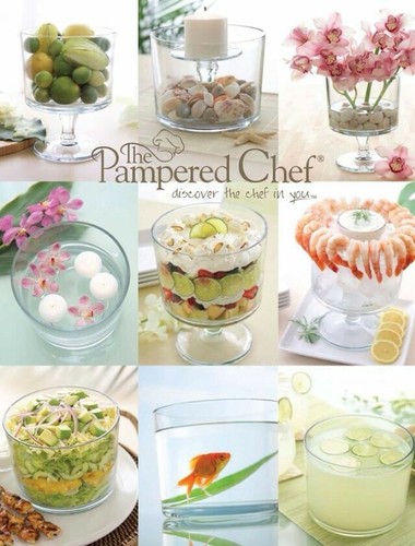 Pampered chef trifle Bowl