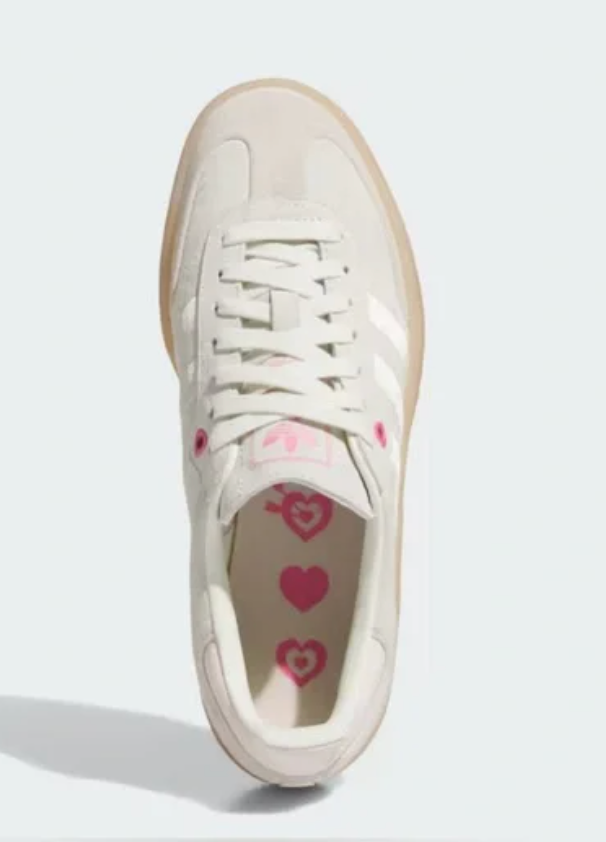 Pre-owned Adidas Originals Bnib Adidas Sambae Valentine Edition Tan/pink/gum - Womens 8.5
