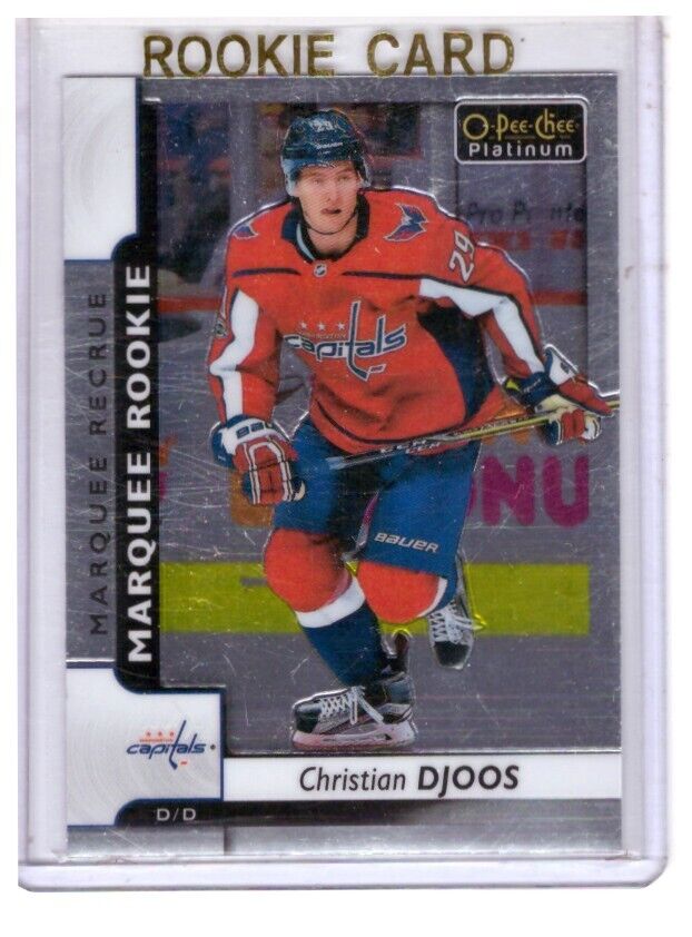 Christian Djoos 2017-18 O-Pee-Chee Platinum Marquee Rookie Card #188. rookie card picture