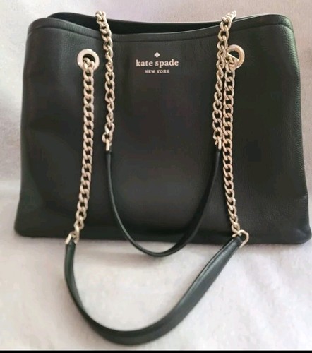 KATE SPADE BLACK LEATHER, SHOULDER BAG 0000000248