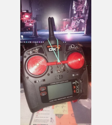 3D Printed Gimbal Protectors for Spektrum DX7