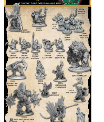 Reaper Miniatures Bones 6 Core Set Pledge