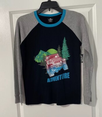 NWT  Boy's OT REVOLUTION Long Sleeve Shirt ''OFF ROAD ADVENTURE'' Size M (8-10)